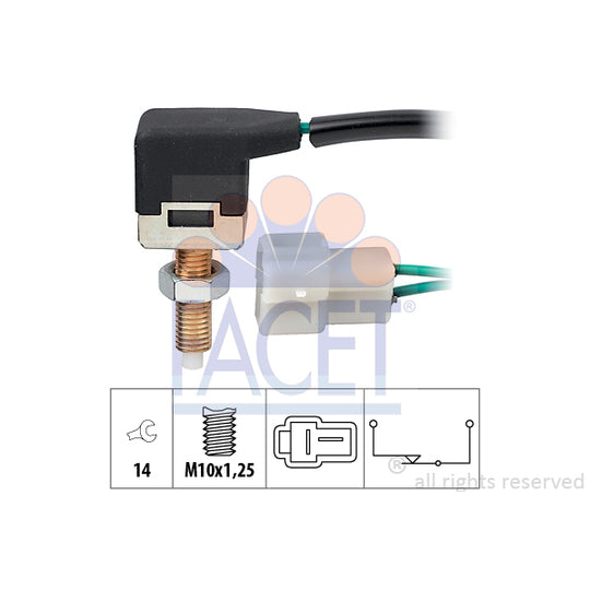 Facet 7.1057 Brake Light Switch to suit Mitsubishi, Hyundai, Kia