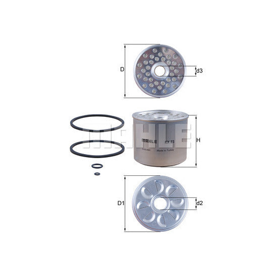 Mahle Fuel filter to suit Ford, Mazda, Audi