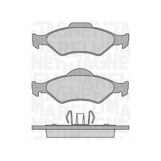 Magneti Marelli Brake Pad Set, disc brake to suit Ford, Mazda