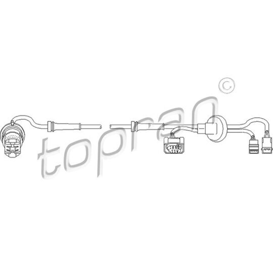 Topran Sensor, wheel speed to suit VW, Hitachi, Skoda