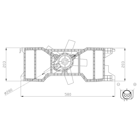 Nrf Fan, radiator to suit Ford