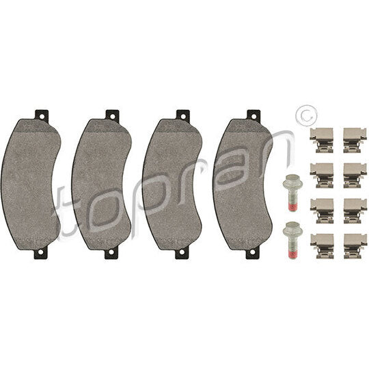 Topran 113 812 Brake Pad Set, disc brake to suit Audi, VW, Cupra