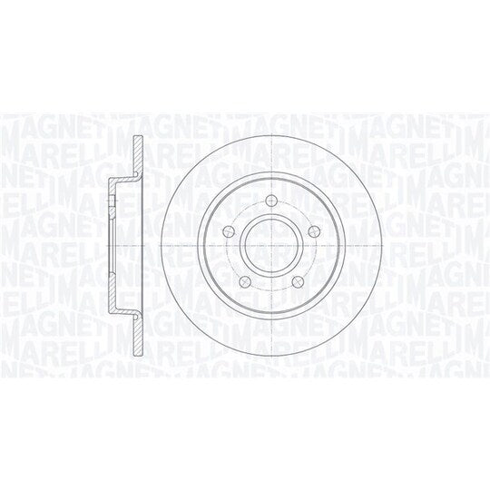 Magneti Marelli Brake Disc to suit Ford, Mazda