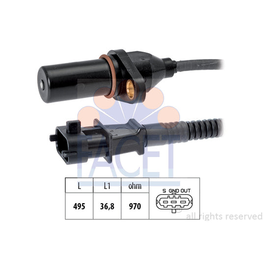 Facet Pulse Sensor, flywheel to suit Hyundai, Kia, Hitachi