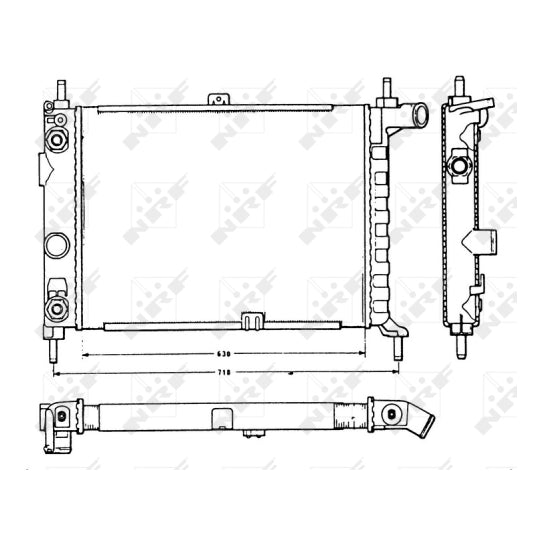 Nrf Radiator, engine cooling to suit Opel, Vauxhall
