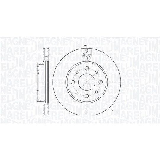 Magneti Marelli Brake Disc to suit Ford, Fiat