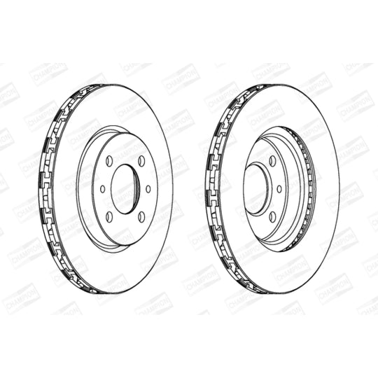 Champion Brake Disc to suit Peugeot, Citroën, Fiat