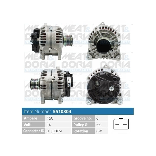 Meat & Doria Alternator to suit Nissan, Renault
