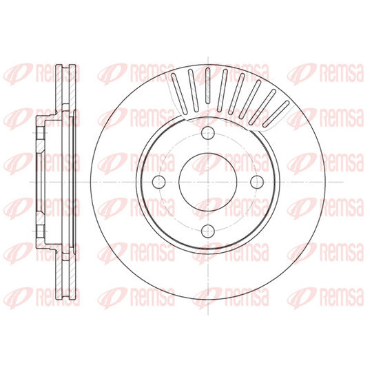 Remsa 6575.10 Brake Disc to suit Ford, Mazda, VW