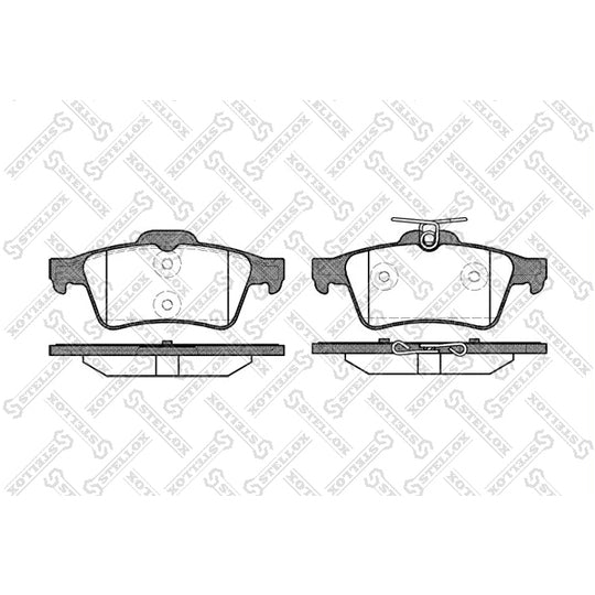 Stellox 853 020-SX Brake Pad Set, disc brake to suit Mitsubishi, Ford, Mazda