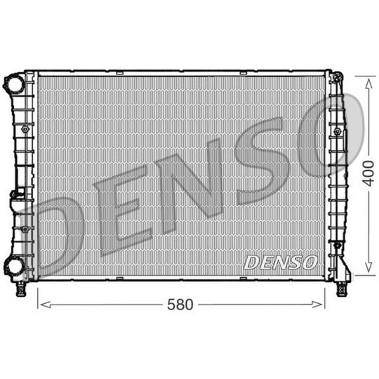 Denso Radiator, engine cooling to suit Fiat, Alfa Romeo
