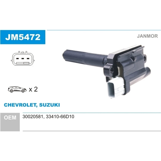 Janmor Ignition coil to suit Suzuki