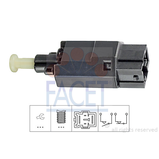 Facet 7.1176 Brake Light Switch to suit Ford, Mazda, Mg