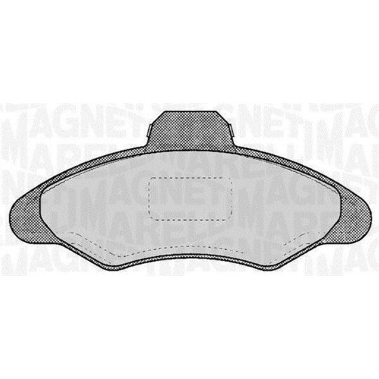 Magneti Marelli Brake Pad Set, disc brake to suit Ford