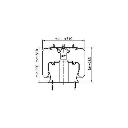 Pe Automotive 084.297-71A Boot, air suspension to suit Scania
