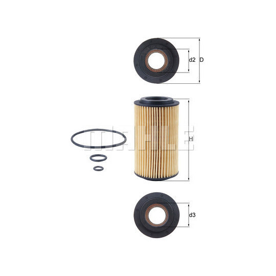 Knecht Oil filter to suit Mercedes-Benz, Chrysler, Jeep