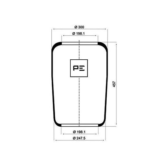 Pe Automotive Boot, air suspension to suit Mercedes-Benz, Volvo, Daf