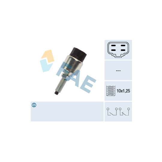 Fae 24600 Brake Light Switch to suit Mitsubishi, Honda, Kia