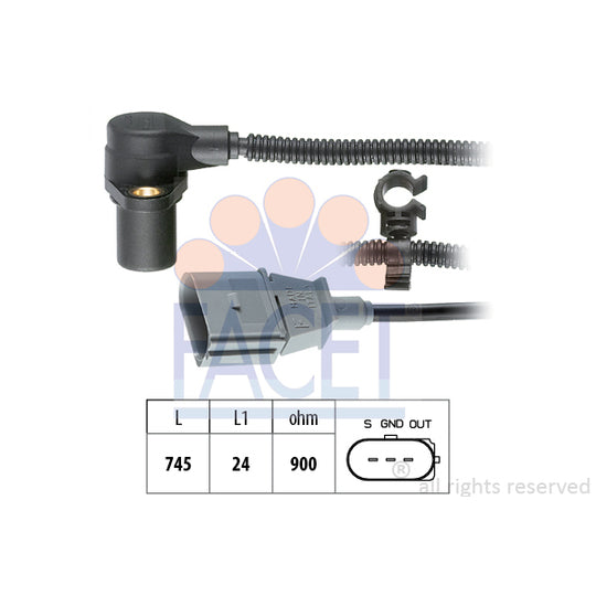 Facet Pulse Sensor, flywheel to suit Audi, VW, Hitachi