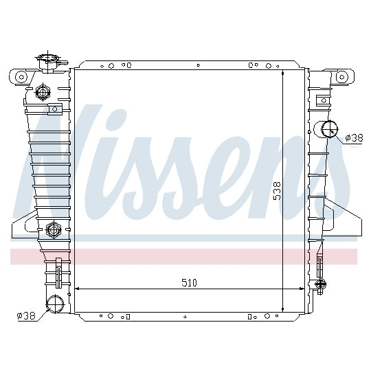 Nissens Radiator, engine cooling to suit Ford