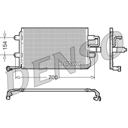 Denso Condenser, air conditioning to suit Audi, VW, Seat