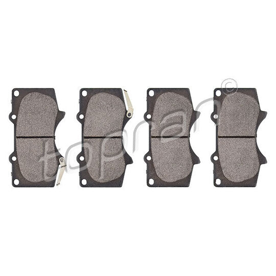 Topran Brake Pad Set, disc brake to suit Mitsubishi, Toyota