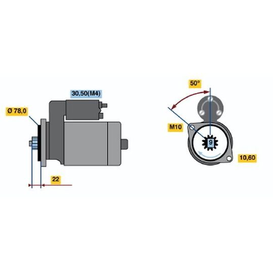 Magneti Marelli Starter to suit Opel, Agria