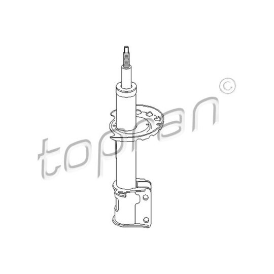 Topran Shock Absorber to suit Opel, Vauxhall