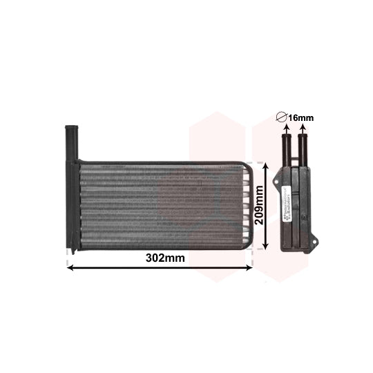 Van Wezel Heat Exchanger, interior heating to suit Ford