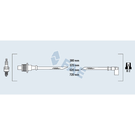 Fae Ignition Cable Kit to suit Peugeot, Citroën, Fiat