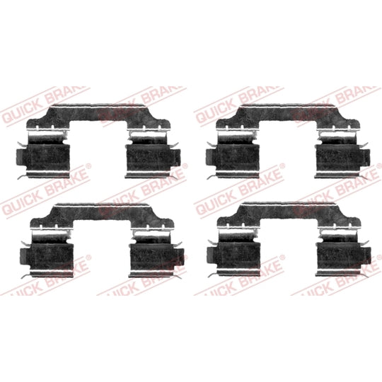 Quick Brake Brake pad fitting set