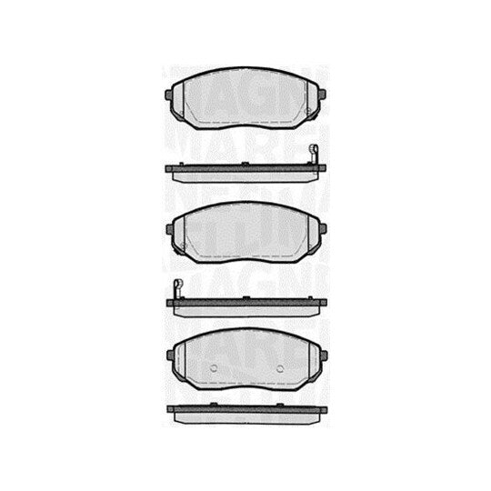 Magneti Marelli Brake Pad Set, disc brake to suit Kia