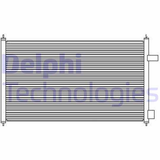 Delphi Condenser, air conditioning to suit Ford