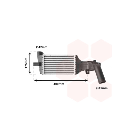 Van Wezel Intercooler, charger to suit Opel