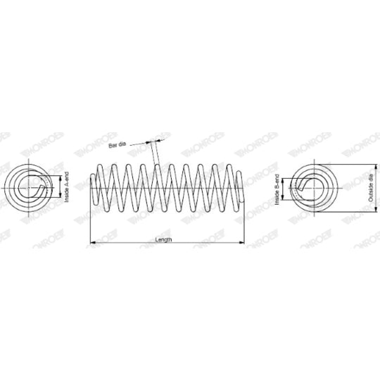 Monroe Coil Spring to suit Ford