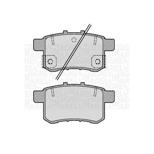 Magneti Marelli Brake Pad Set, disc brake to suit Honda