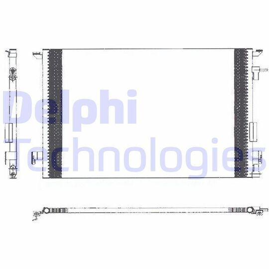 Delphi TSP0225463 Condenser, air conditioning to suit Fiat, Opel, Vauxhall