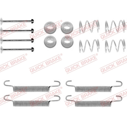 Quick Brake Brake shoe fitting set