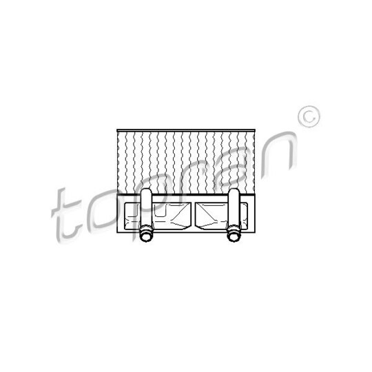 Topran 202 698 Heat Exchanger, interior heating to suit Opel, Vauxhall