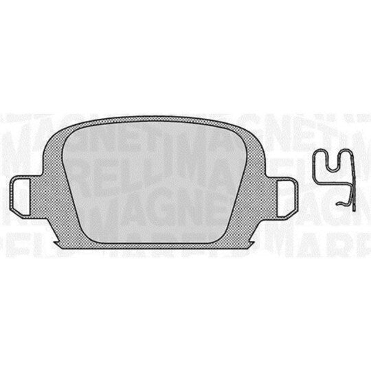 Magneti Marelli Brake Pad Set, disc brake to suit Opel