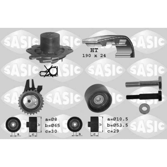 Sasic Water Pump & Timing Belt Set to suit Fiat, Opel, Alfa Romeo