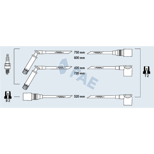 Fae Ignition Cable Kit to suit Opel