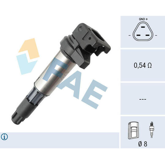 Fae Ignition coil to suit BMW, Peugeot, Citroën