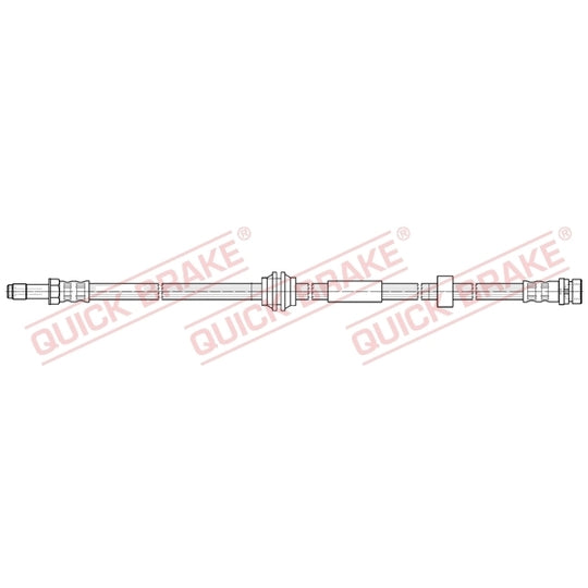 Quick Brake Flexible brake pipe to suit Ford