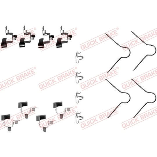 Quick Brake Brake pad fitting set