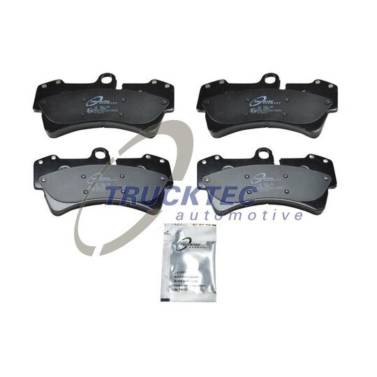 Trucktec Automotive Brake Pad Set, disc brake to suit Porsche, VAG