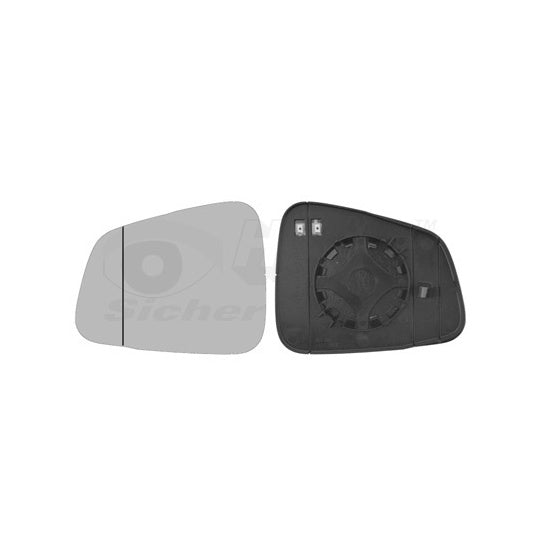 Van Wezel 3775837 Mirror Glass, outside mirror to suit Opel