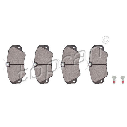 Topran Brake Pad Set, disc brake to suit Opel, Vauxhall