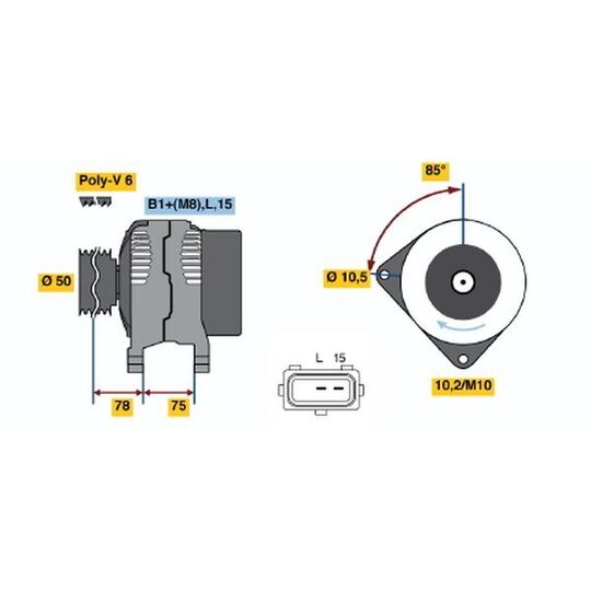 Bosch Alternator to suit BMW