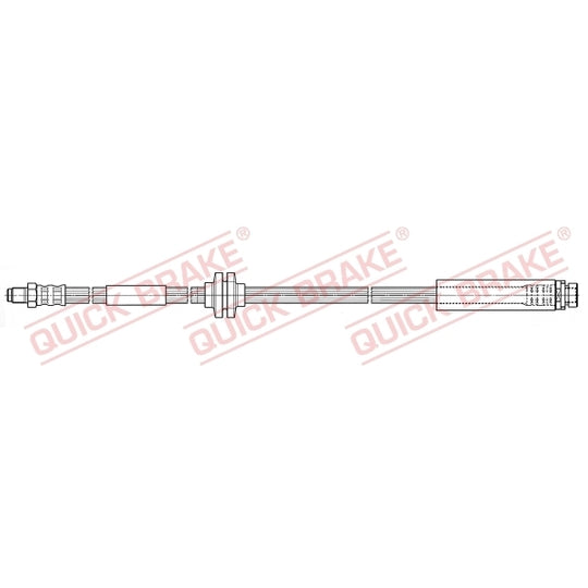 Quick Brake Flexible brake pipe to suit Ford